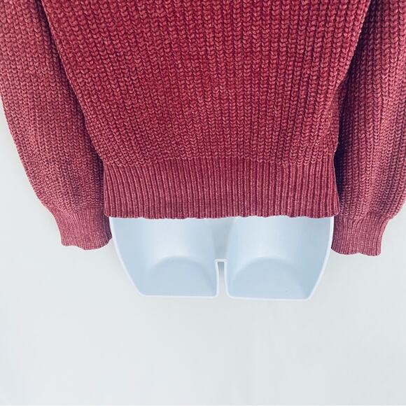 Blush & Bloom Chenille Cowl Neck Sweater Size Small - Picture 8 of 9